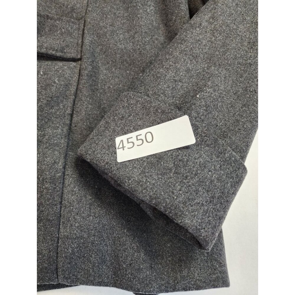 Larry Levine Women L Double Breasted Pea Coat Lined Cuff Mid Length Classy - Picture 9 of 9